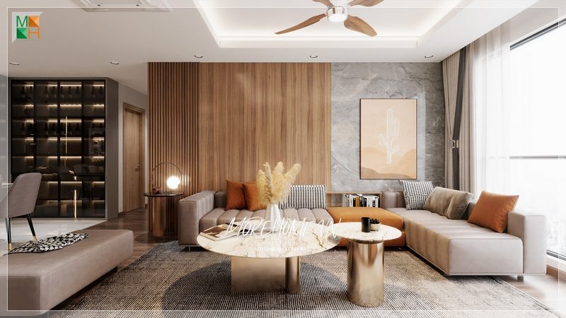 Gây ấn tượng với người nhìn bằng mẫu thiết kế phòng khách biệt thự đẹp sang trọng tinh tế và tiện nghi của Morehome.